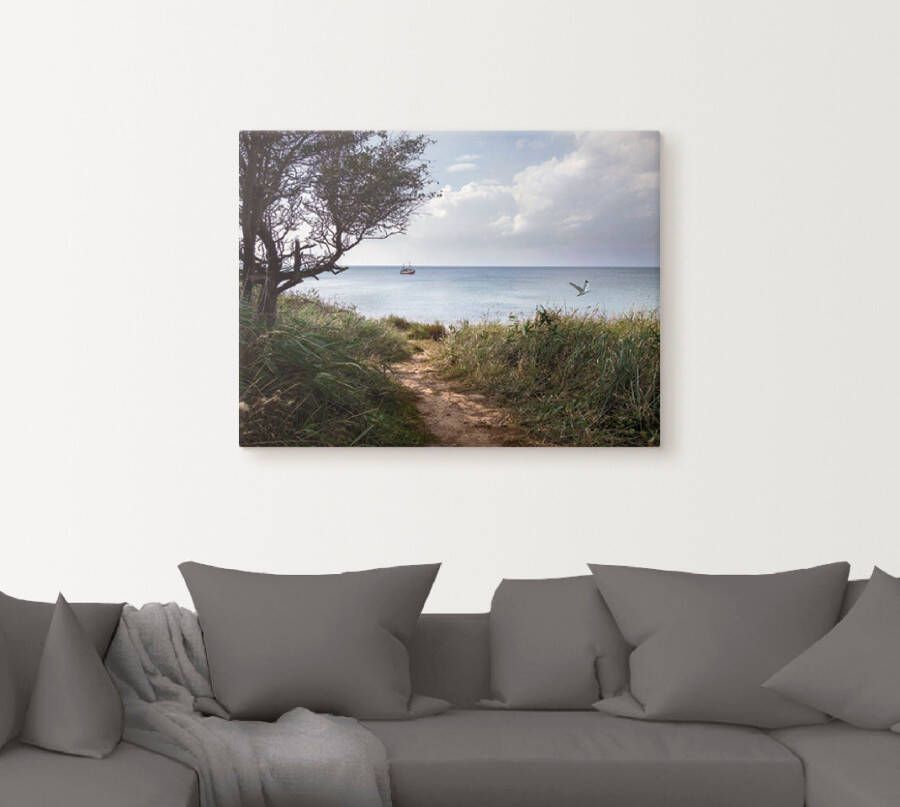 Artland Artprint Wegen naar de zee.... als artprint op linnen poster in verschillende formaten maten