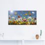 Artland Artprint Weide met wilde bloemen blauwe hemel als artprint van aluminium artprint voor buiten artprint op linnen poster muursticker - Thumbnail 2