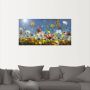 Artland Artprint Weide met wilde bloemen blauwe hemel als artprint van aluminium artprint voor buiten artprint op linnen poster muursticker - Thumbnail 3