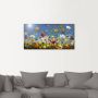 Artland Artprint Weide met wilde bloemen blauwe hemel als artprint van aluminium artprint voor buiten artprint op linnen poster muursticker - Thumbnail 2