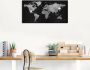 Artland Artprint Wereldkaart glitter als artprint van aluminium artprint voor buiten artprint op linnen poster muursticker - Thumbnail 2