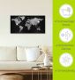 Artland Artprint Wereldkaart glitter als artprint van aluminium artprint voor buiten artprint op linnen poster muursticker - Thumbnail 5