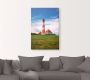 Artland Artprint Westerhever vuurtoren als artprint van aluminium artprint voor buiten artprint op linnen poster in verschillende maten. maten - Thumbnail 2