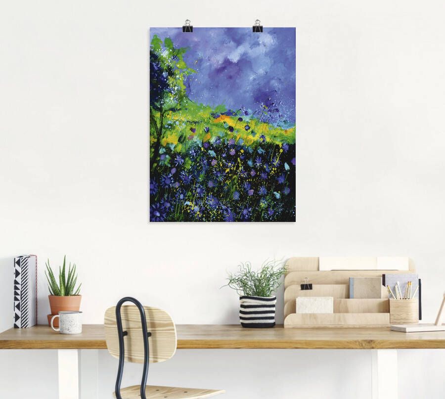 Artland Artprint Wilde bloemen als artprint op linnen poster in verschillende formaten maten