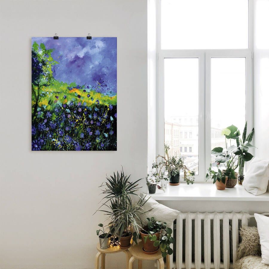 Artland Artprint Wilde bloemen als artprint op linnen poster in verschillende formaten maten