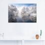 Artland Artprint Winter in de Berchtesgadener Alpen Winter in Opper-Beieren als artprint op linnen poster muursticker in verschillende maten - Thumbnail 2