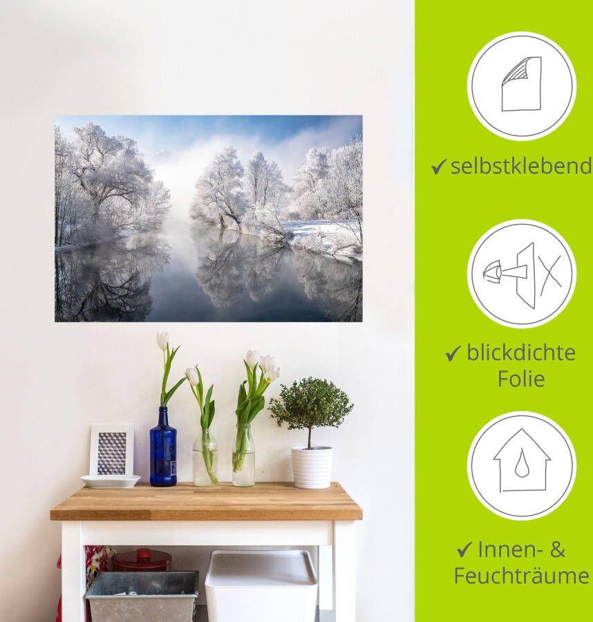 Artland Artprint Winter in de Berchtesgadener Alpen Winter in Opper-Beieren als artprint op linnen poster muursticker in verschillende maten