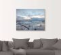 Artland Artprint Winter zonsondergang aan zee als artprint op linnen poster muursticker in verschillende maten - Thumbnail 3