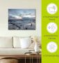 Artland Artprint Winter zonsondergang aan zee als artprint op linnen poster muursticker in verschillende maten - Thumbnail 4