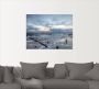 Artland Artprint Winter zonsondergang aan zee als artprint op linnen poster muursticker in verschillende maten - Thumbnail 2