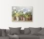 Artland Artprint Witte geraniums als artprint op linnen poster in verschillende formaten maten - Thumbnail 2