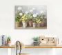 Artland Artprint Witte geraniums als artprint op linnen poster in verschillende formaten maten - Thumbnail 4