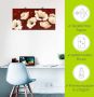 Artland Artprint Witte klaprozen voor rood als artprint van aluminium artprint voor buiten artprint op linnen poster muursticker - Thumbnail 5