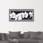 Artland Artprint Witte orchideeën op grijs als artprint van aluminium artprint voor buiten artprint op linnen poster muursticker - Thumbnail 2