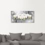 Artland Artprint Witte orchideeën op ornamenten als artprint van aluminium artprint voor buiten artprint op linnen poster muursticker - Thumbnail 4