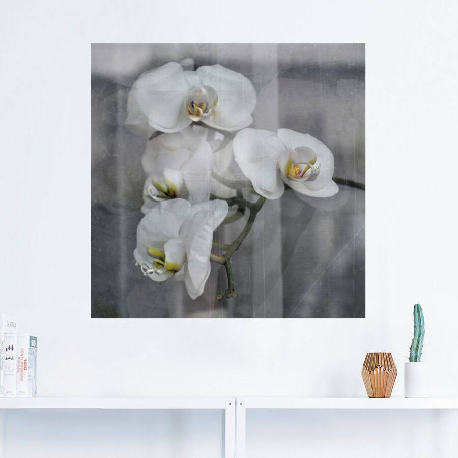 Artland Artprint Witte orchideeën white orchidee als artprint op linnen muursticker in verschillende maten