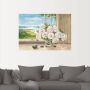 Artland Artprint Witte rozen bij het raam als artprint van aluminium artprint op linnen muursticker of poster in verschillende maten - Thumbnail 4