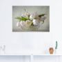 Artland Artprint Witte tulpen als artprint op linnen poster muursticker in verschillende maten - Thumbnail 2