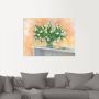 Artland Artprint Witte tulpen als artprint op linnen muursticker in verschillende maten - Thumbnail 3