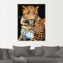 Artland Artprint Woedende wilde luipaard als artprint van aluminium artprint voor buiten artprint op linnen poster muursticker - Thumbnail 4