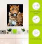 Artland Artprint Woedende wilde luipaard als artprint van aluminium artprint voor buiten artprint op linnen poster muursticker - Thumbnail 5