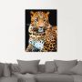 Artland Artprint Woedende wilde luipaard als artprint van aluminium artprint voor buiten artprint op linnen poster muursticker - Thumbnail 3