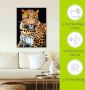 Artland Artprint Woedende wilde luipaard als artprint van aluminium artprint voor buiten artprint op linnen poster muursticker - Thumbnail 5