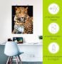 Artland Artprint Woedende wilde luipaard als artprint van aluminium artprint voor buiten artprint op linnen poster muursticker - Thumbnail 5