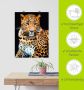 Artland Artprint Woedende wilde luipaard als artprint van aluminium artprint voor buiten artprint op linnen poster muursticker - Thumbnail 6