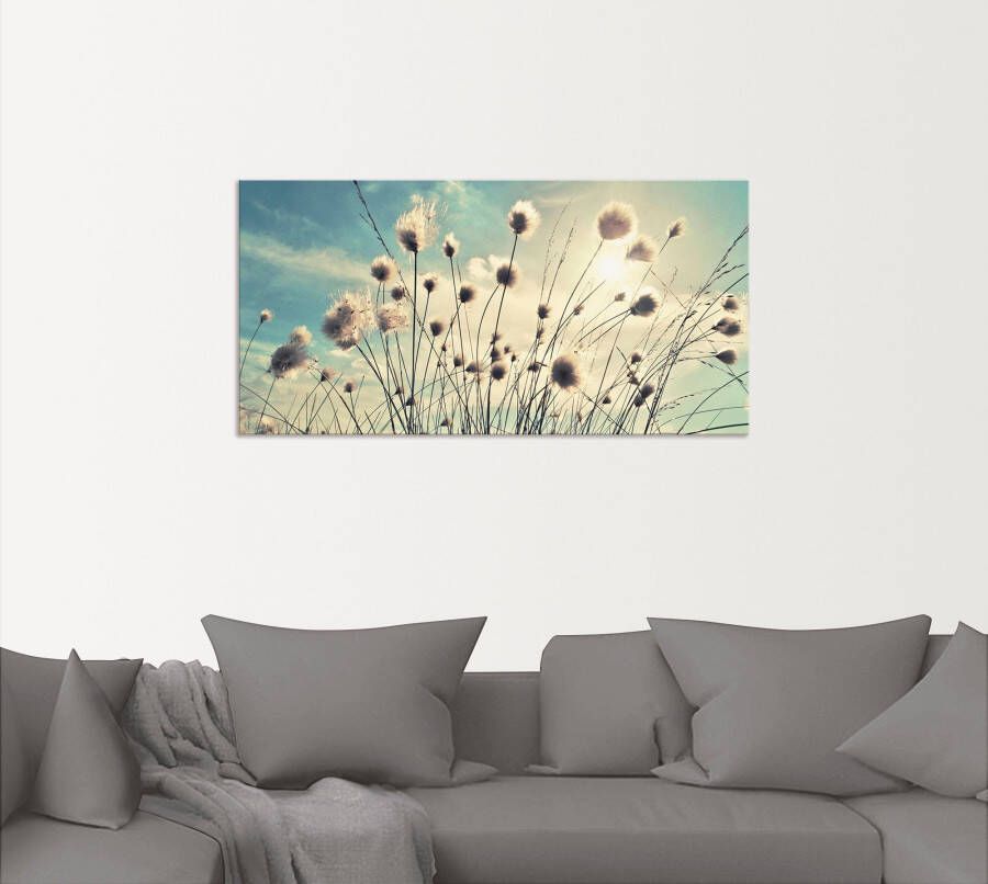 Artland Artprint Wolgras als artprint van aluminium artprint voor buiten artprint op linnen poster muursticker