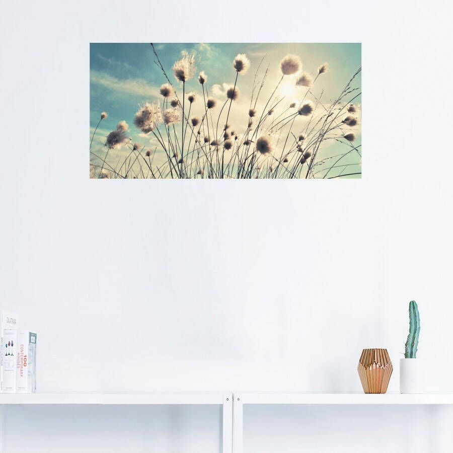 Artland Artprint Wolgras als artprint van aluminium artprint voor buiten artprint op linnen poster muursticker