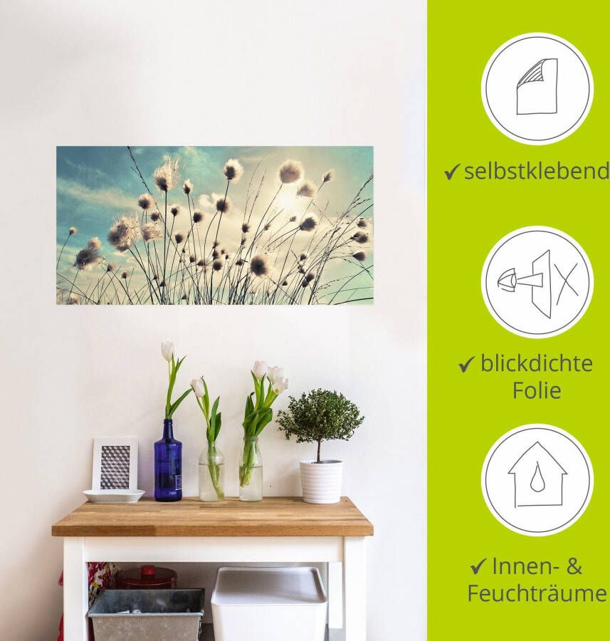 Artland Artprint Wolgras als artprint van aluminium artprint voor buiten artprint op linnen poster muursticker