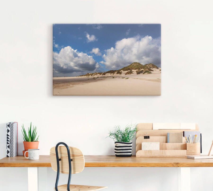 Artland Artprint Wolkenimpressie Amrum als artprint op linnen poster in verschillende formaten maten