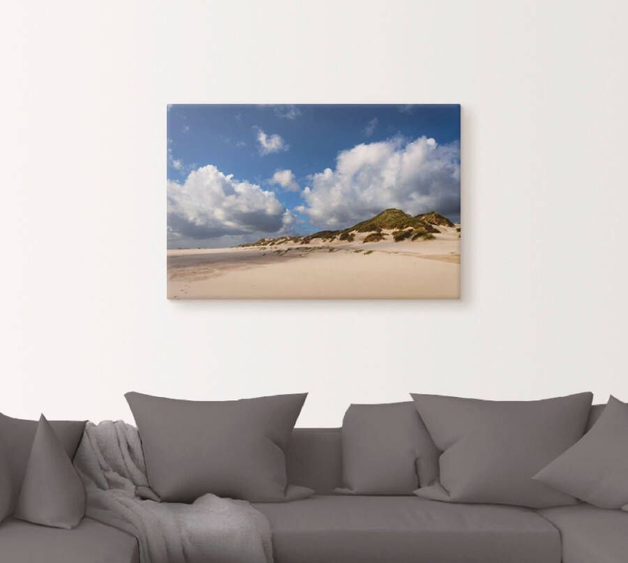 Artland Artprint Wolkenimpressie Amrum als artprint op linnen poster in verschillende formaten maten