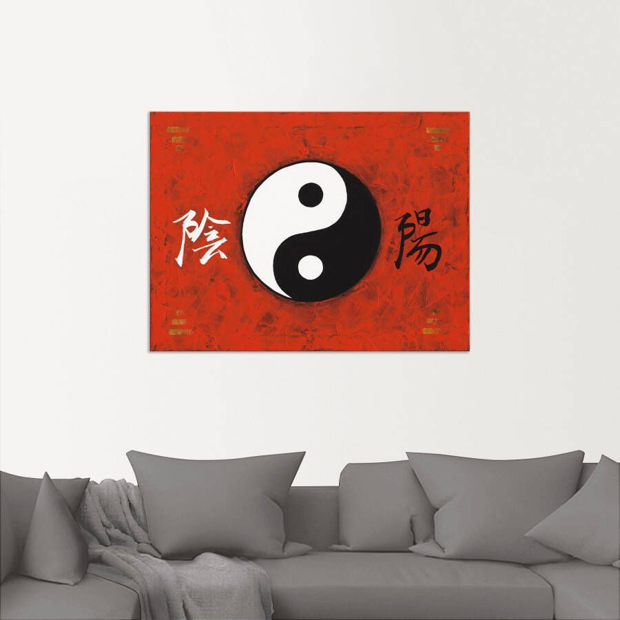 Artland Artprint Yin & Yang als artprint van aluminium artprint voor buiten poster in diverse formaten