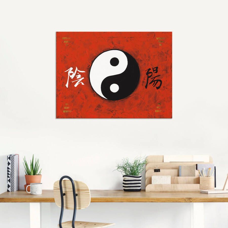 Artland Artprint Yin & Yang als artprint van aluminium artprint voor buiten poster in diverse formaten