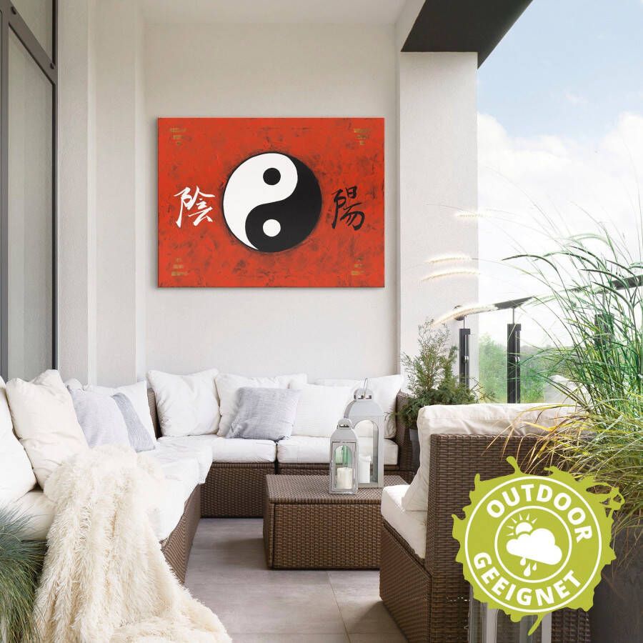 Artland Artprint Yin & Yang als artprint van aluminium artprint voor buiten poster in diverse formaten