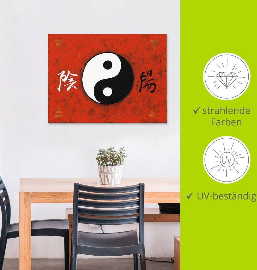 Artland Artprint Yin & Yang als artprint van aluminium artprint voor buiten poster in diverse formaten