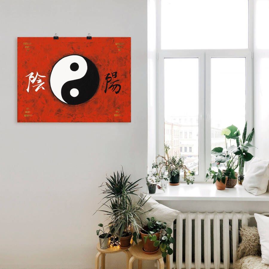 Artland Artprint Yin & Yang als artprint van aluminium artprint voor buiten poster in diverse formaten