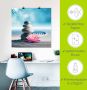 Artland Artprint Zand lelie en spa-stenen in zen-tuin als artprint van aluminium artprint voor buiten artprint op linnen poster in verschillende maten. maten - Thumbnail 4