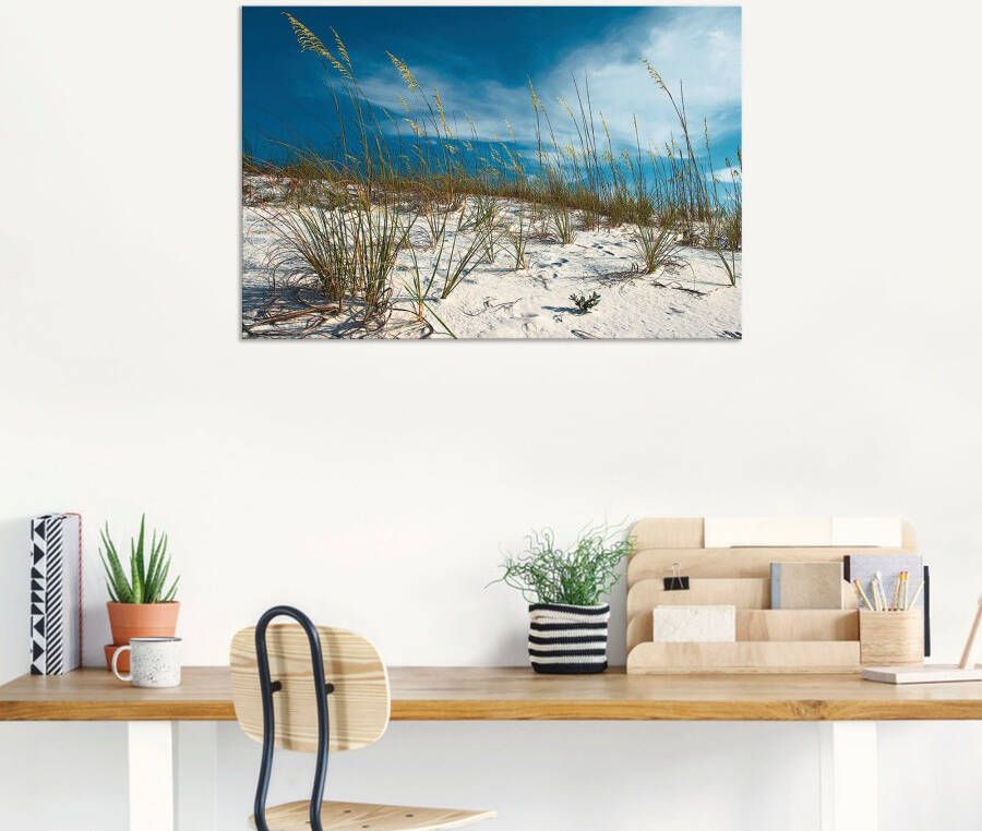 Artland Artprint Zandduinen en grassen als artprint van aluminium artprint voor buiten artprint op linnen poster in verschillende maten. maten