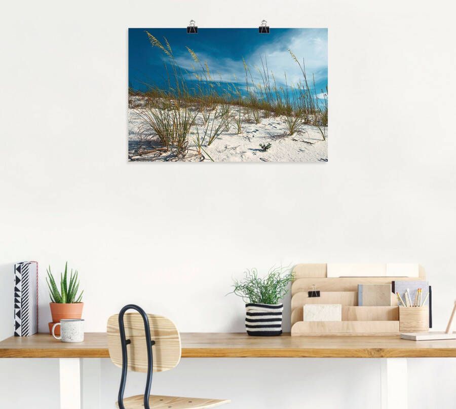 Artland Artprint Zandduinen en grassen als artprint van aluminium artprint voor buiten artprint op linnen poster in verschillende maten. maten