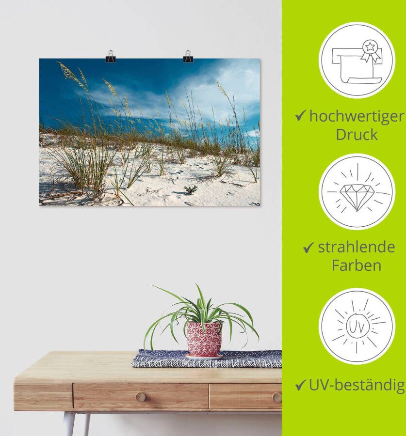 Artland Artprint Zandduinen en grassen als artprint van aluminium artprint voor buiten artprint op linnen poster in verschillende maten. maten