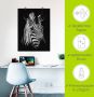 Artland Artprint Zebra als artprint van aluminium artprint voor buiten artprint op linnen poster muursticker - Thumbnail 5