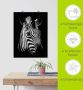 Artland Artprint Zebra als artprint van aluminium artprint voor buiten artprint op linnen poster muursticker - Thumbnail 6