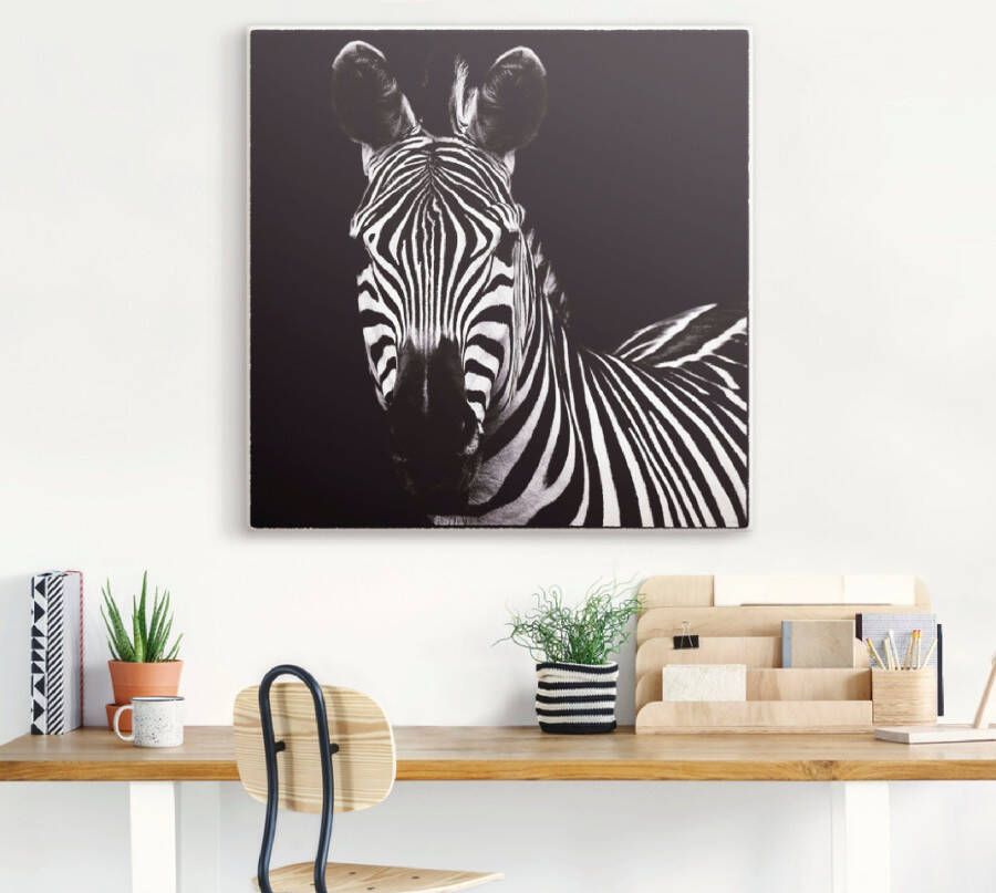 Artland Artprint Zebra II als artprint op linnen muursticker in verschillende maten