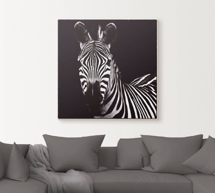 Artland Artprint Zebra II als artprint op linnen muursticker in verschillende maten