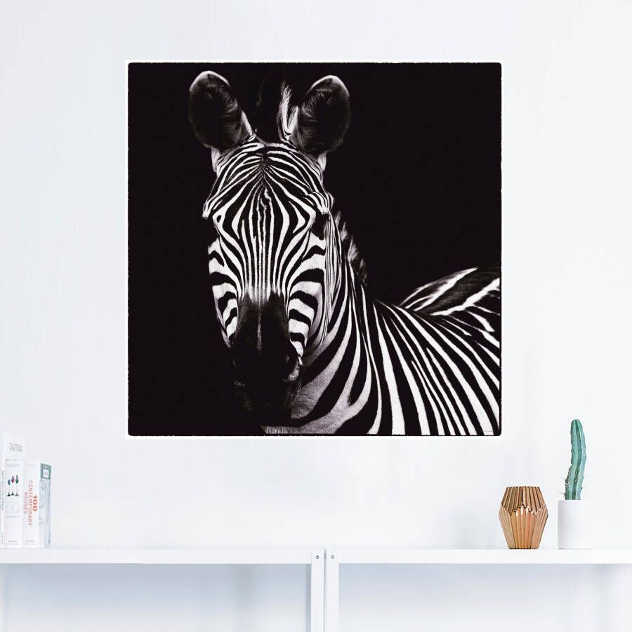 Artland Artprint Zebra II als artprint op linnen muursticker in verschillende maten