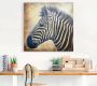 Artland Artprint Zebra portret PopArt als artprint op linnen in verschillende maten - Thumbnail 3