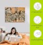 Artland Artprint Zebra's als artprint op linnen poster in verschillende formaten maten - Thumbnail 6